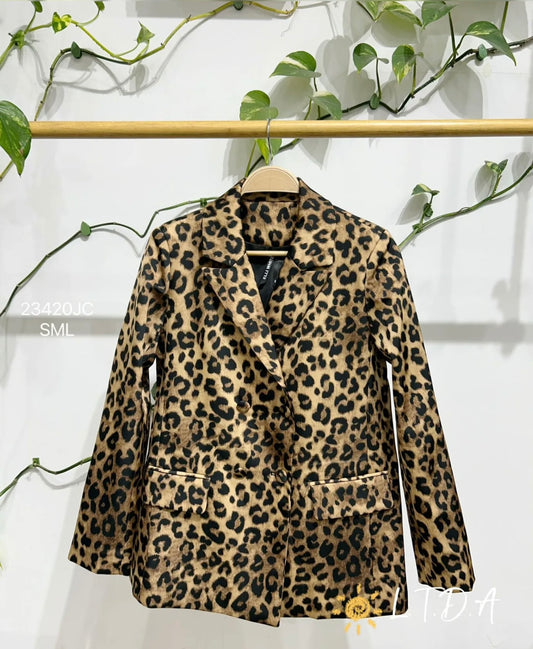 Blazer animal print