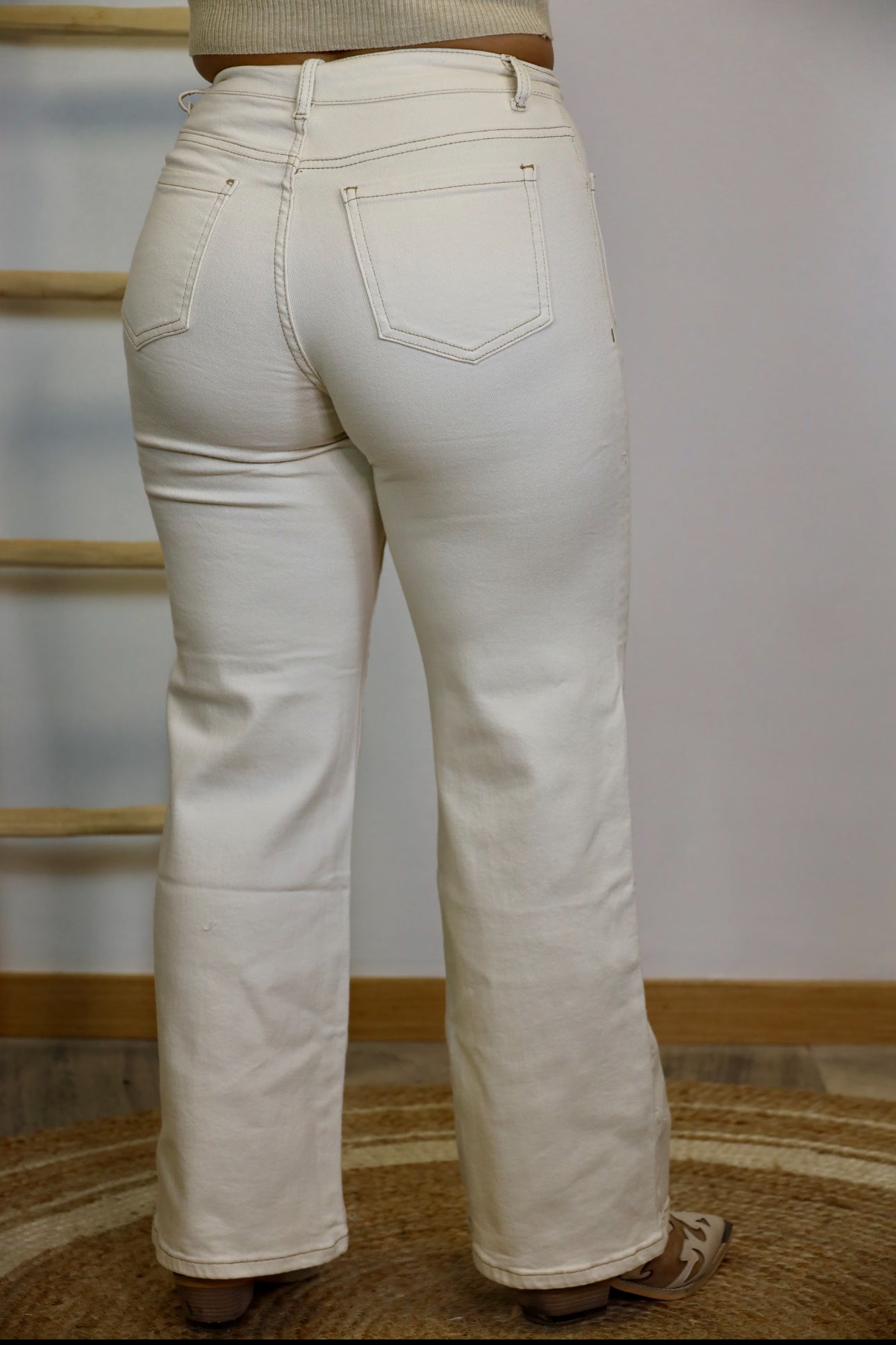 Pantalón Denim beige